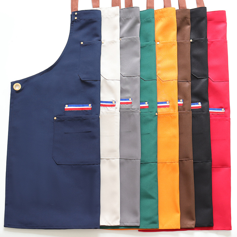 Transfronterizo Amazon restaurante herramientas correa delantal logotipo personalizado publicidad ropa de trabajo fábrica de delantal de cocina al por mayor