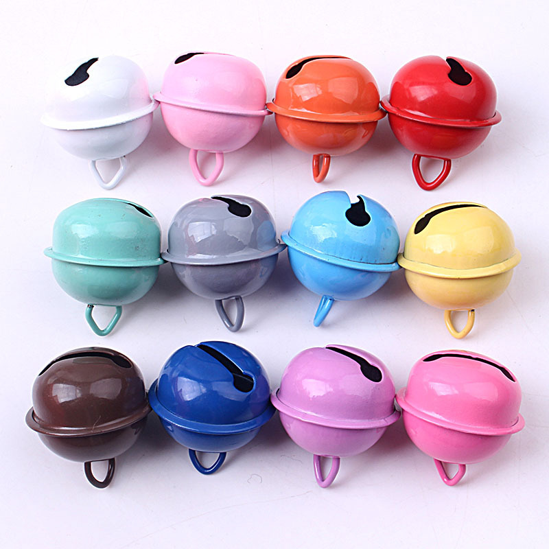 22mm color one word spray paint Bell diy jewelry accessories bracelet key chain necklace bag hanging material wholesale