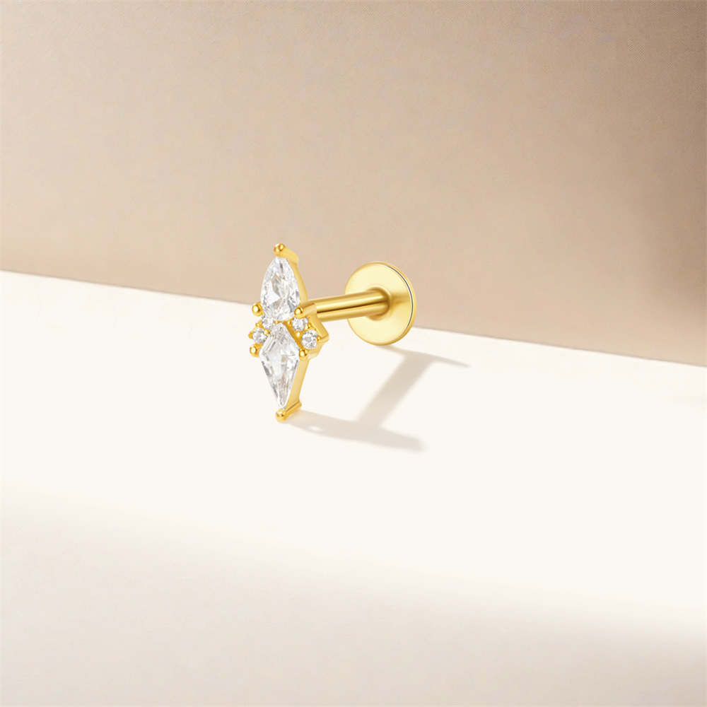 1g Weight Zircon Inlay Material Ear Studs Classification Ear Cartilage Rings & Studs Piercing Type 1 Piece Quantity Daily, Date, Tea Party Occasion 925 Sterling Silver Material Geometric Pattern All Seasons Season Unisex Gender Elegant, Modern Style Style 1 Piece Ear Cartilage Rings & Studs Elegant Modern Style Geometric 925 Sterling Silver Zircon Ear Cartilage Rings & Studs 15