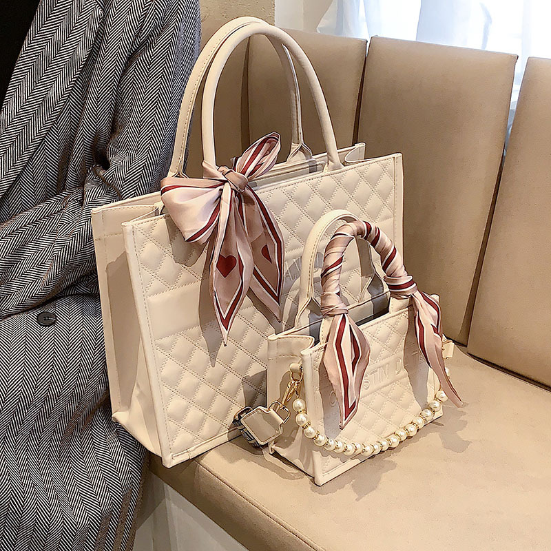 Bolsos para mujer 2024, nuevo estilo, bolso de mano con diseño de rombos, gran capacidad, bolso tote de color liso, texturizado, moderno, bolso bandolera.