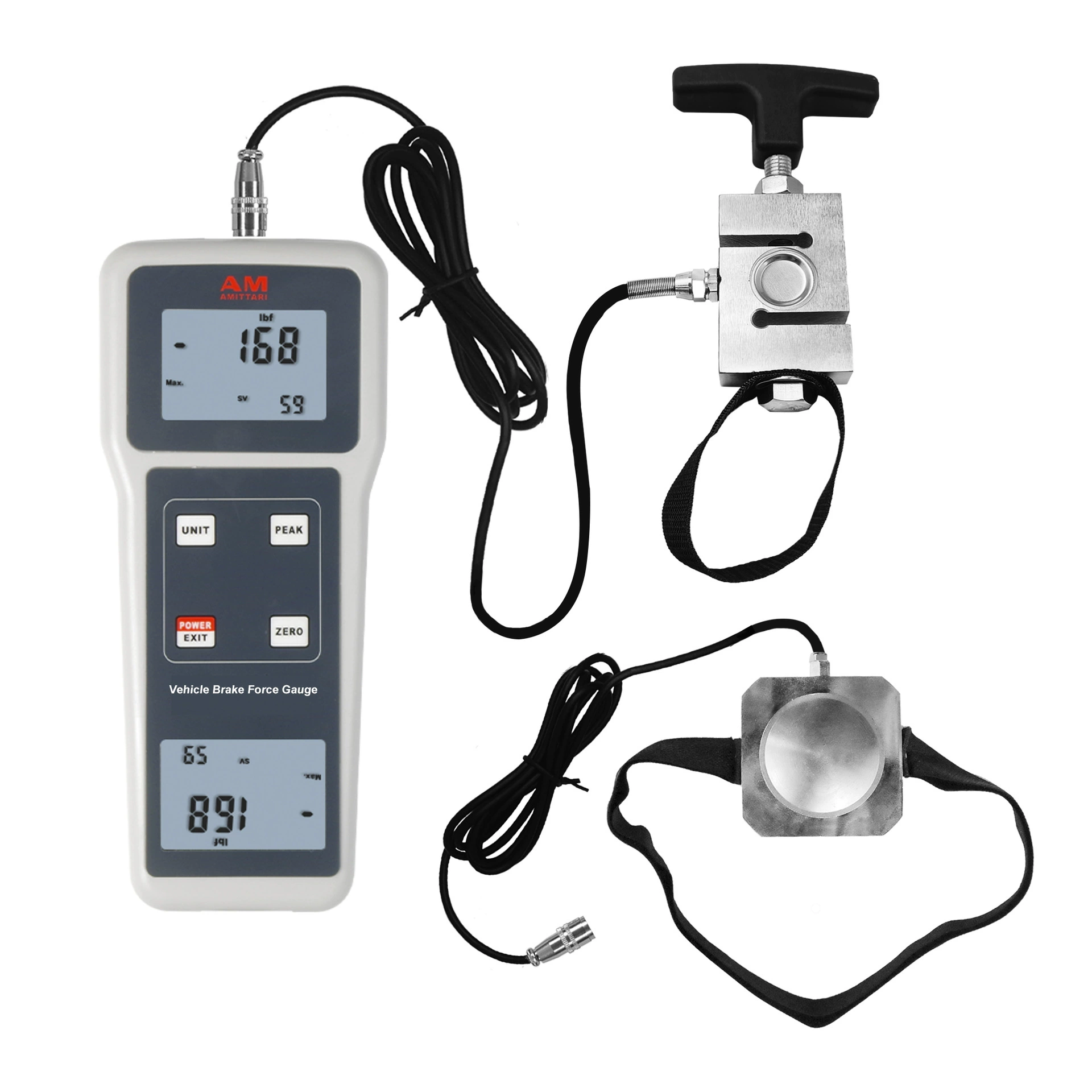 FG-104PB Тестер силы педали ручного тормоза, используемый для определения значения силы педали тормоза различных транспортных средств