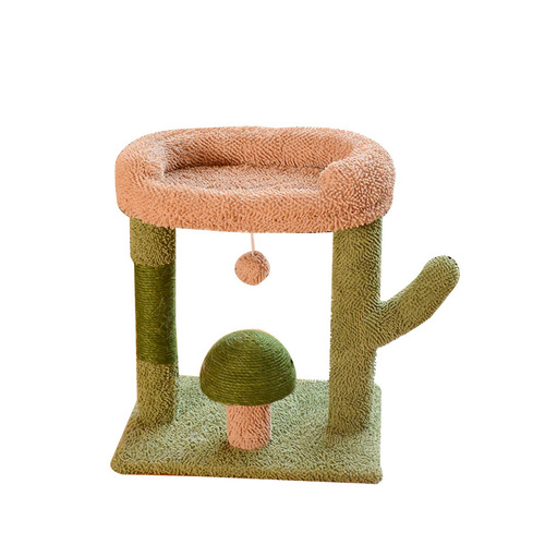 Cactus cat climbing frame cat nest cat tree all-in-one small sisal cat scratching post source factory cross-border wholesale
