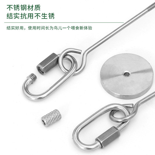 Parrot stainless steel fruit fork vegetable corn apple fork toy bird forager feeder bird supplies utensils