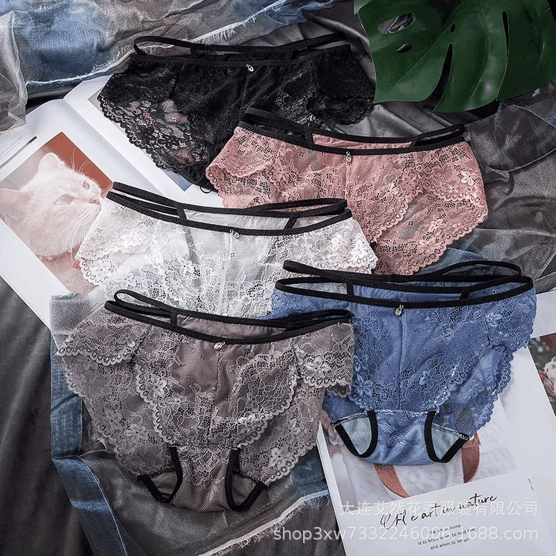 Оригинальная японская оптовая толстая сестра большого размера 200 кг женские сексуальные трусики кружевные сетчатые брюки в прямом эфире