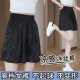 National Style Artistic Elegant Summer New Style Jacquard Loose Slimming High Waist Thin Ice Silk A- word Niche Shorts Women's Trendy