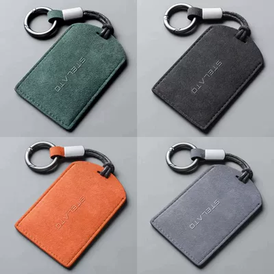 Car key bag – Holder Key Case, Suede - dark-green-enjoy-the-world-sports-rope