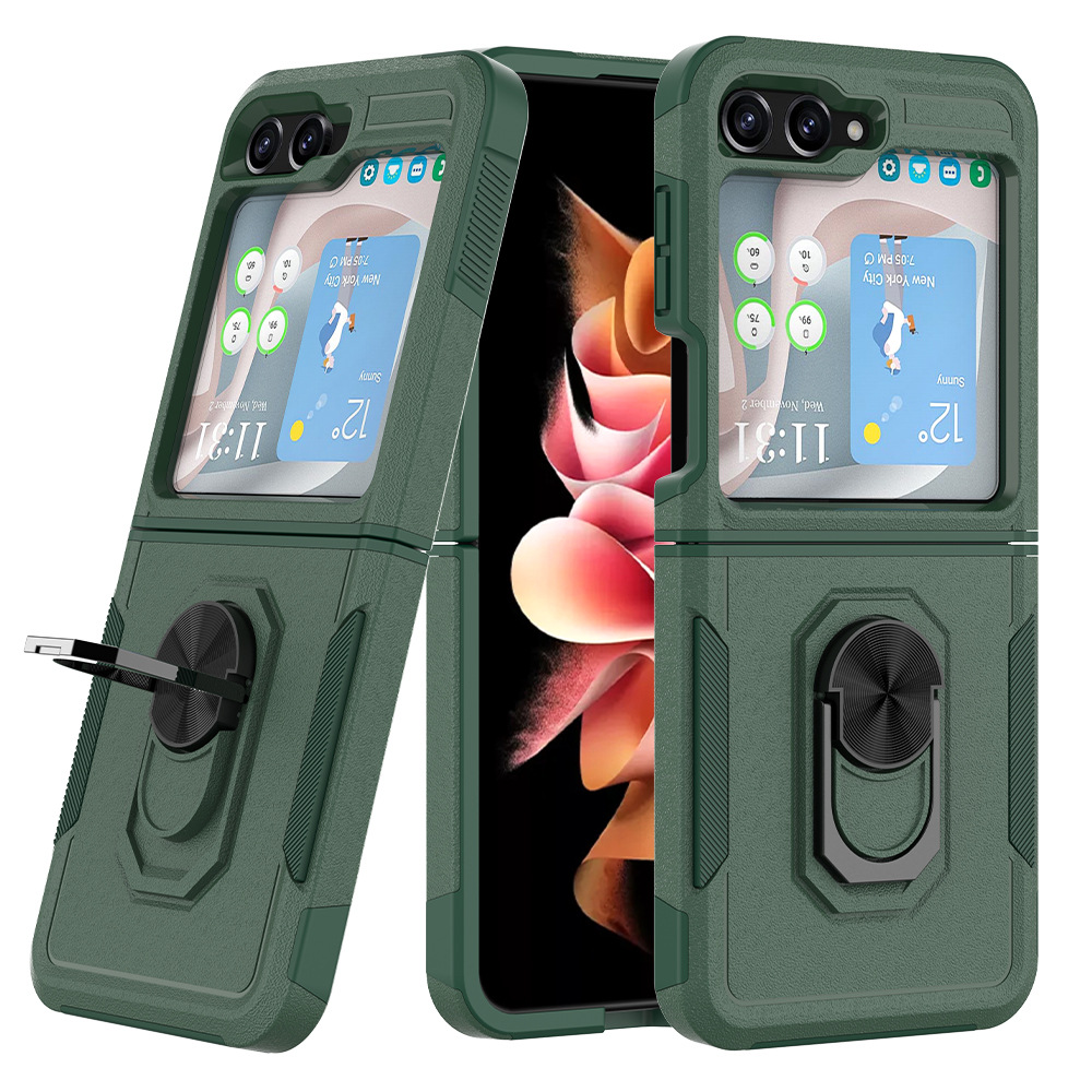 Acceso transfronterizo para Samsung Z Flip 5 / 6 embarque 2 - en - 1 caso anti-caída tpu + pc caso plegable de teléfono móvil