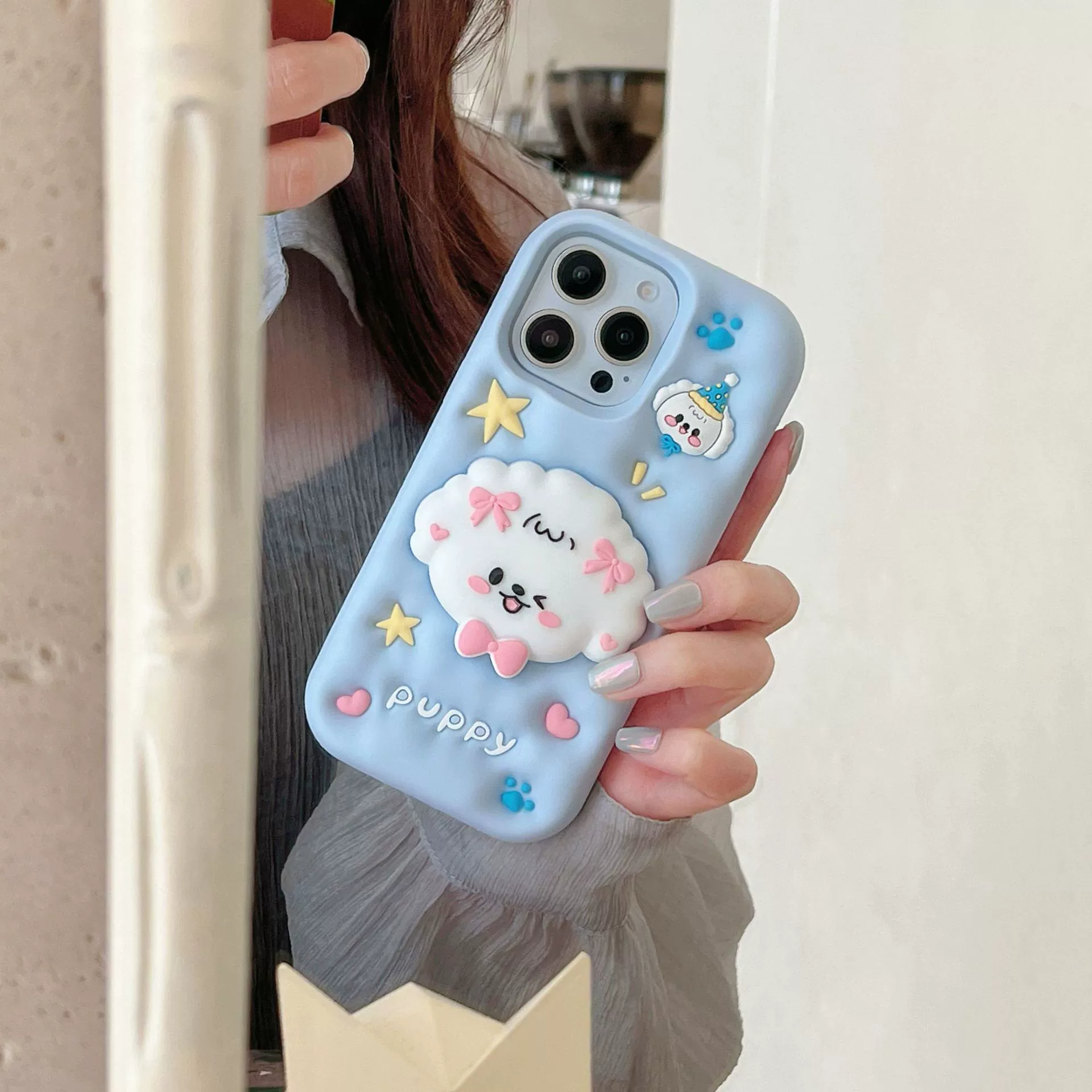 Совместимый чехол Apple для iPhone 17, трубка, мультфильм чехол, iPhone12 Pro, 17promax, iphone, 14/13/12