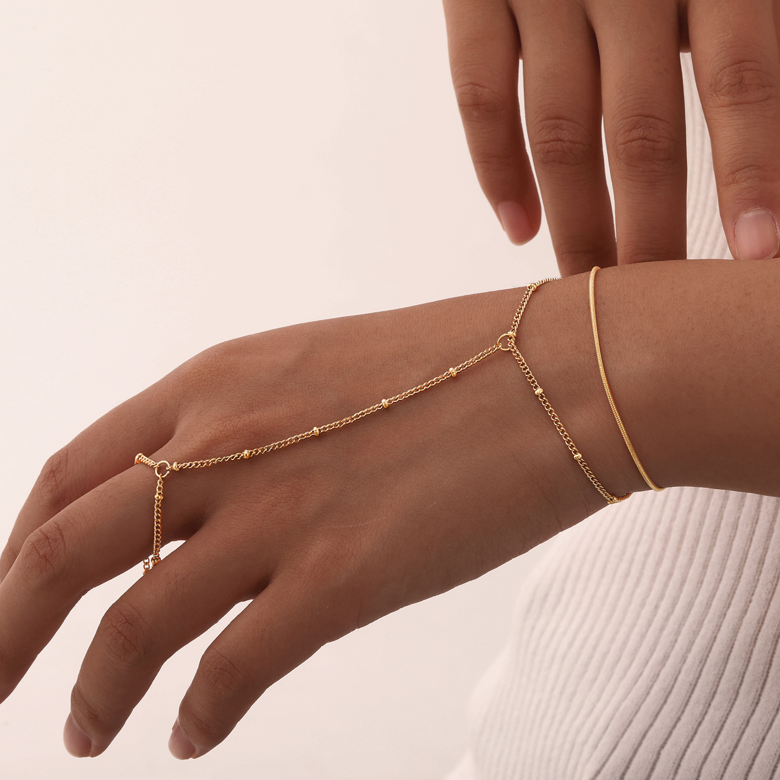 6g Weight Artificial Pearls Inlay Material Bracelets Classification 304 Stainless Steel Chain Material cable chain Chain Type Daily Occasion 304 Stainless Steel Material Geometric Pattern All Seasons Season Women's Gender Plating Design IG Style Style IG Style Geometric 304 Stainless Steel Artificial Pearls Cable Chain Bracelets In Bulk 9