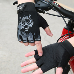 Spring and Autumn Style Printed Unisex Cycling Outdoor Fitness Sports Motorcycle Gloves, Thin Racing Fashion Windproof Gloves