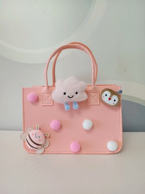 두꺼운 가벼운 핑크 3 피스 30*18*20