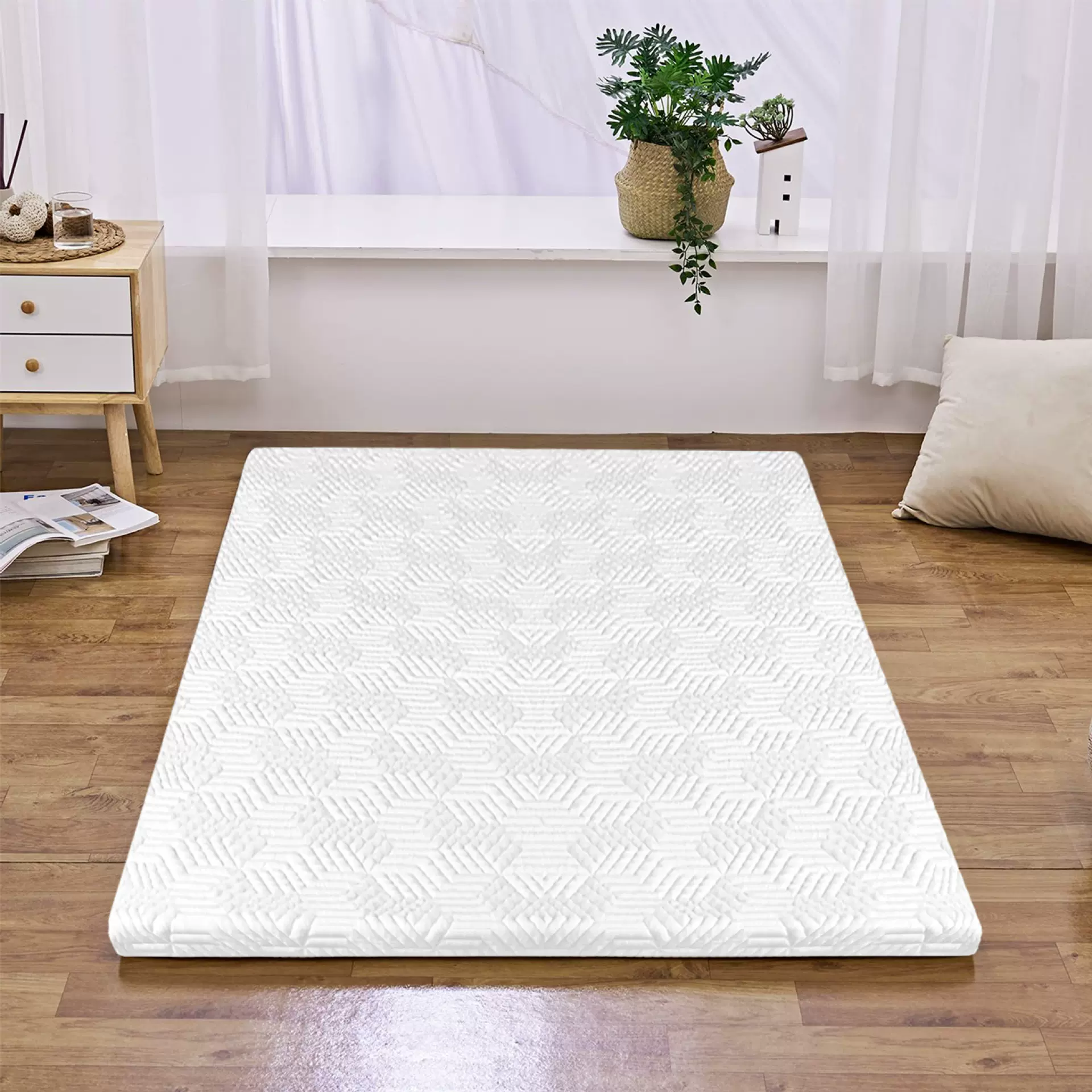 尺寸定制家用可拆洗榻榻米乳胶床垫 学生公寓宿舍用单人乳胶薄垫