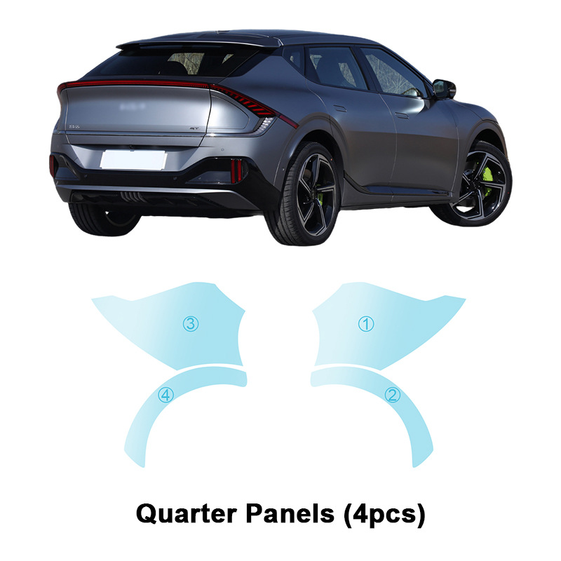 Cross-border special for Kia EV6 GT TPU invisible paint protective film anti-scratch and brightening protective film