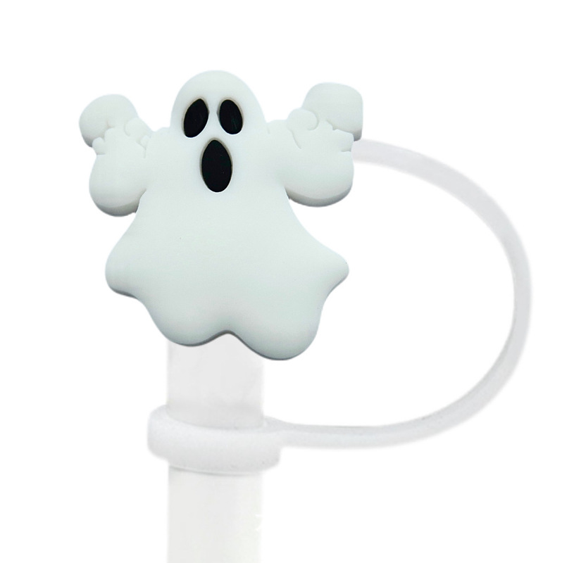 ハロウィーン公仔ストローキャップストロー防塵キャップ防塵カバー個性飲料ストローキャップクロスボーダー|undefined