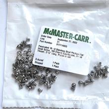 Mcmaster-Carr钝化18-8不锈钢十字平头螺钉100度埋头孔4-40x3/16