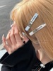 Brand hairgrip, advanced universal hair accessory, 2 carat, light luxury style, high-quality style, simple and elegant design