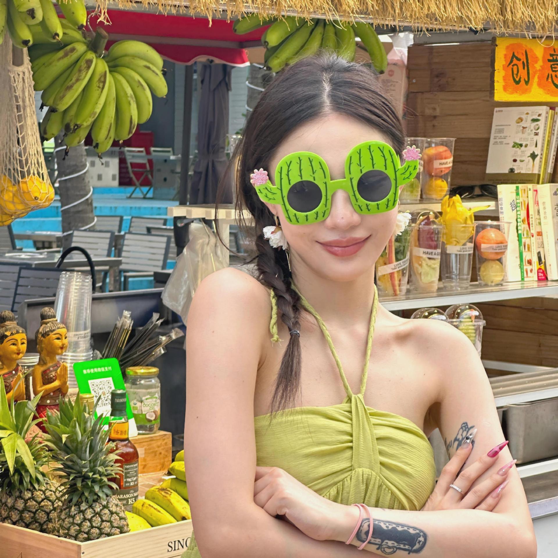 Gafas de Fiesta con Temática Hawaiana, ABS, Divertido, Decorativo, para Fiestas en la Playa y Festivales de Música