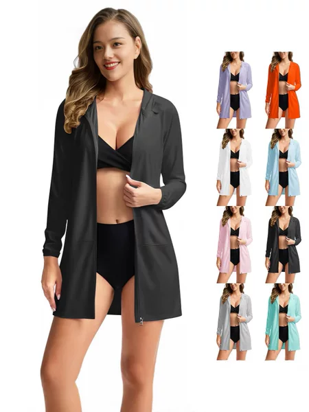 Amazon's New Cross-Border European and American Sun Protection Clothing Women's Summer Outdoor Leisure Anti-Uv Upf50 Top