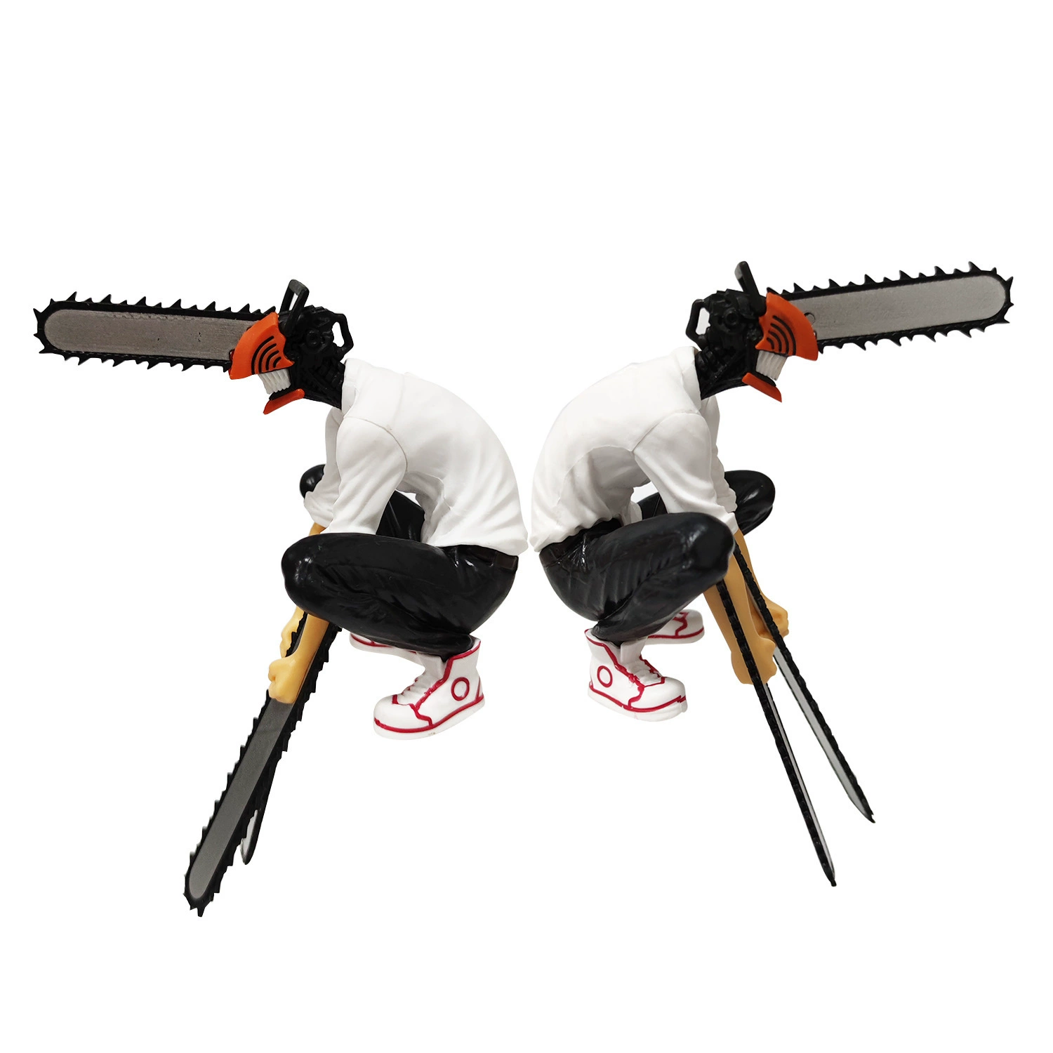 Украшение ручной работы Sitting Chainsaw Figure Pawa Jingpin, варианты положения Sitting/Standing, 7×6×14.5 см
