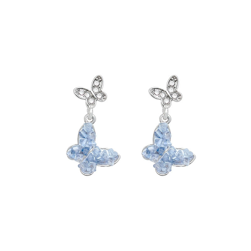 Серебряная игла, универсальные модные серьги, образец серебра 925, светская роскошь стиль, стиль Chanel, оптом