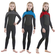 KLEYOU KidsWetsuit,2.5mm Neoprene Thermal One Piece Swimsuit