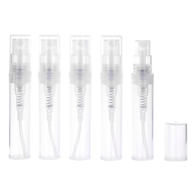 2ml 3ml 5ml prueba de la sub-botella del perfume del espray de la niebla del perfume de la botella pequeña botella de la pluma de la hebilla plástica botella vacía