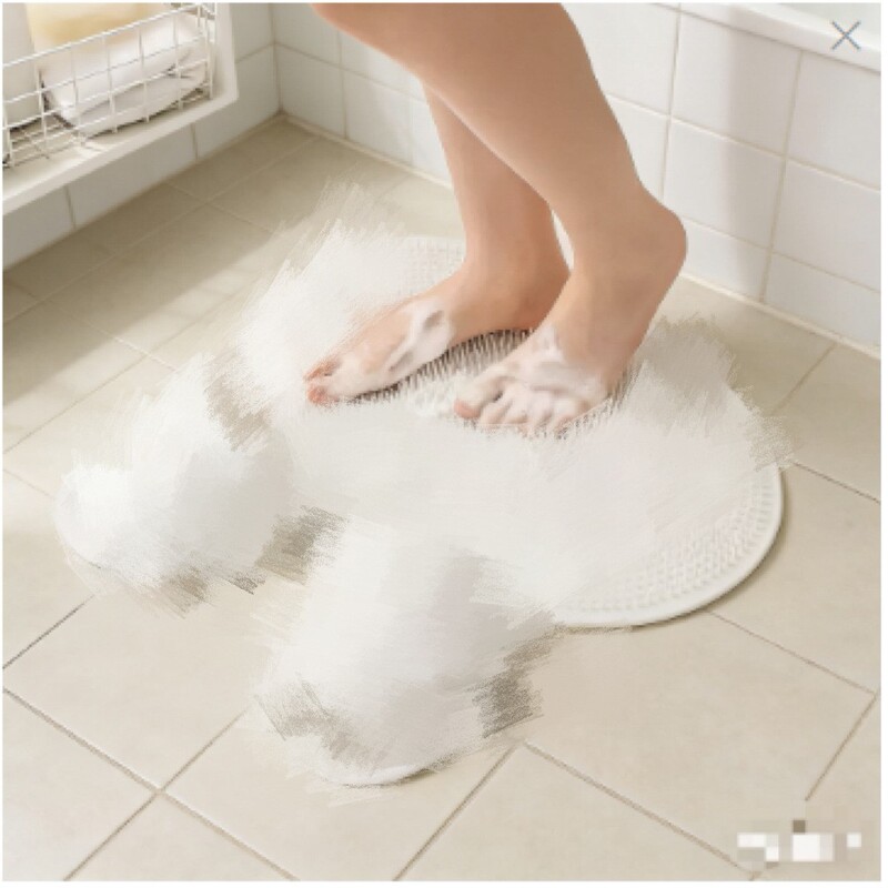 Foot Scrubbing Mat, Foot Washing Tool, Bath Mat, Bathroom Non-Slip Mat, Shower Mat for Removing Dead Skin, Three-Color Shower Room Massage Mat