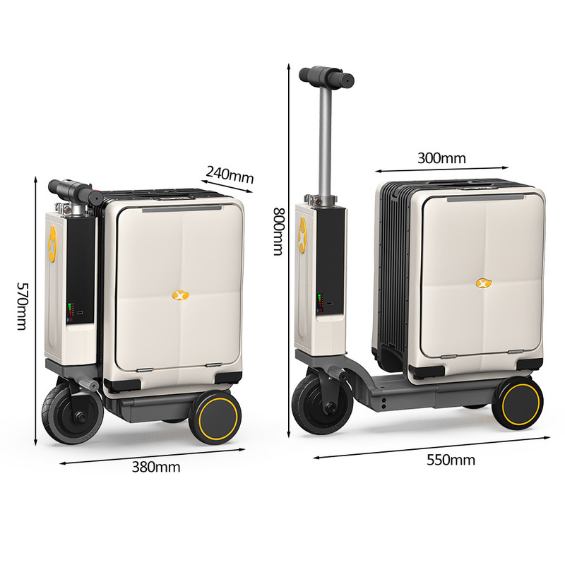 Wholesale Wide Trolley Electric Suitcase Airport Transportation Artifact Trolley Case Smart Riding Case Electric Suitcase
