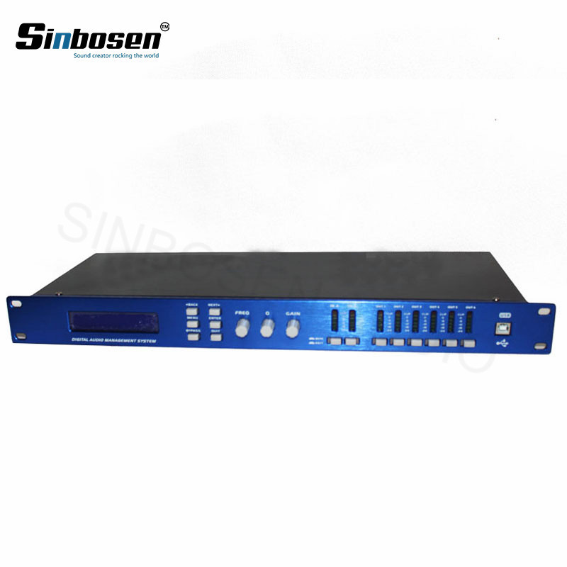 Procesador de Audio Digital D226 2 Entradas 6 Salidas para Altavoces