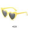 Fashionable trend sunglasses suitable for men and women heart-shaped solar-powered, glasses, city style, European style