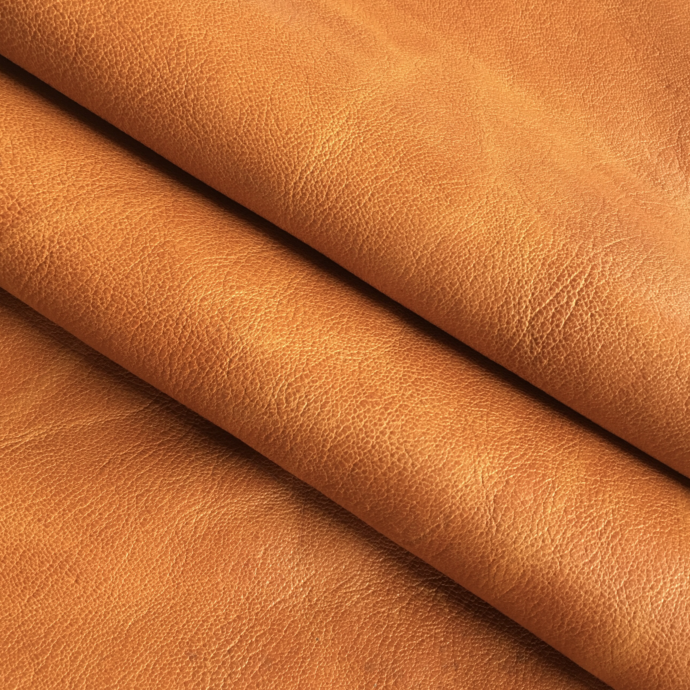 F2268日落黄油蜡缩纹羊皮手工DIY皮料1.4软箱包鞋靴皮具面料