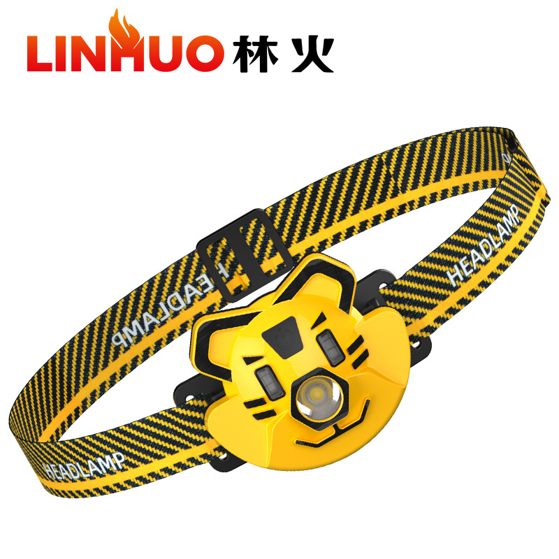 Nuevo Comercio exterior transfronterizo linterna de inducción al aire libre fuerte luz recargable iluminación linterna noche cueva exploración luz LED