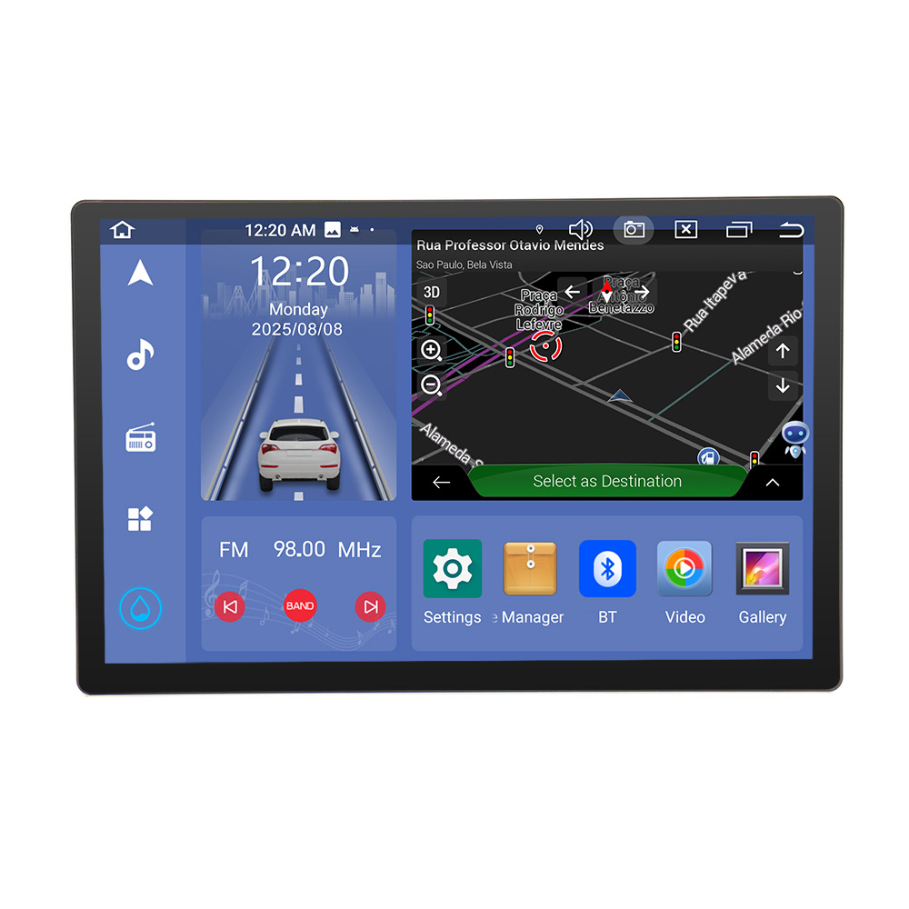 Aplicable a la máquina universal de 13,3 pulgadas 2 + 32 4 + 64 CarPlay coche MP5 Android navegación máquina todo en uno