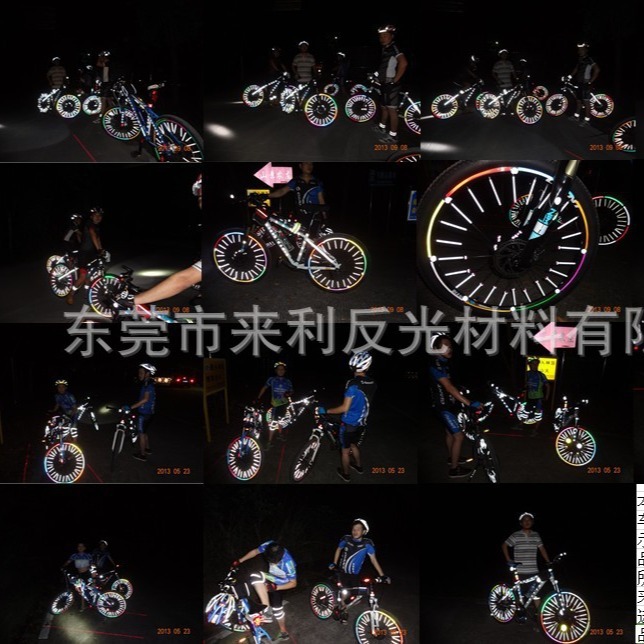批发PVC反光手腕带小朋友反光手腕带反光LED腕带可调节反光松紧带