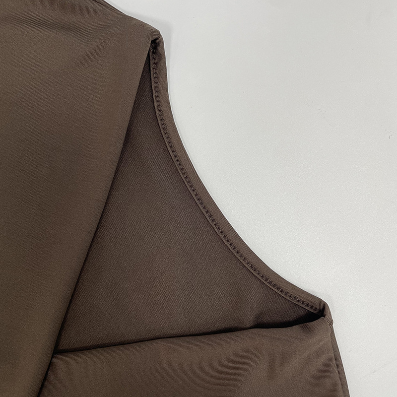 Women's Sexy Deep V Long Sleeve Dress American Style Solid Color Waist Cinching Bodycon Fashion For Autumn_ecoleips.com