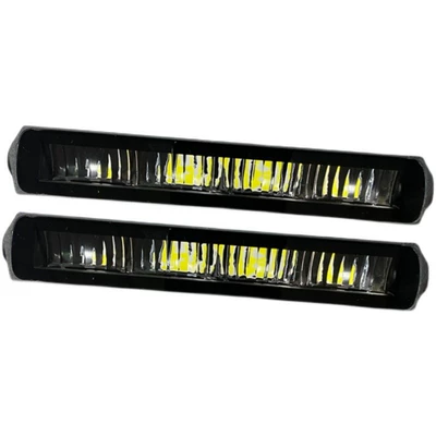 Super bright blackened mirror ultra-thin car LED strip light spotlight waterproof off-road vehicle Special spotlight Middle net ceiling light (İşçi projektorları)