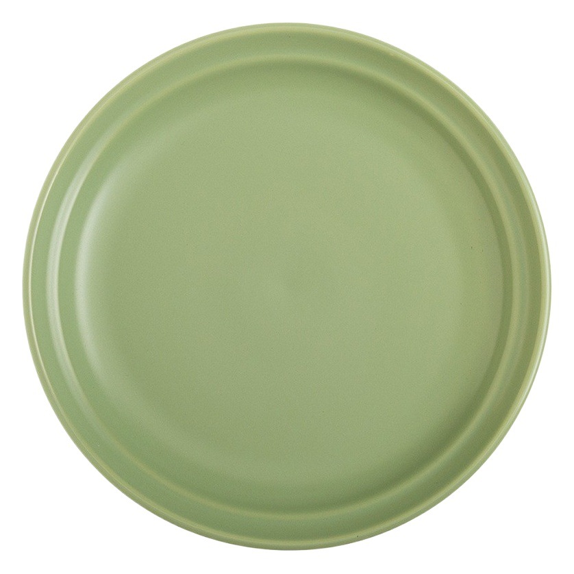 En línea rojo vajilla de cerámica Hotel occidental comida sopa tazón creativo desayuno plato hermoso simple vajilla inauguración plato