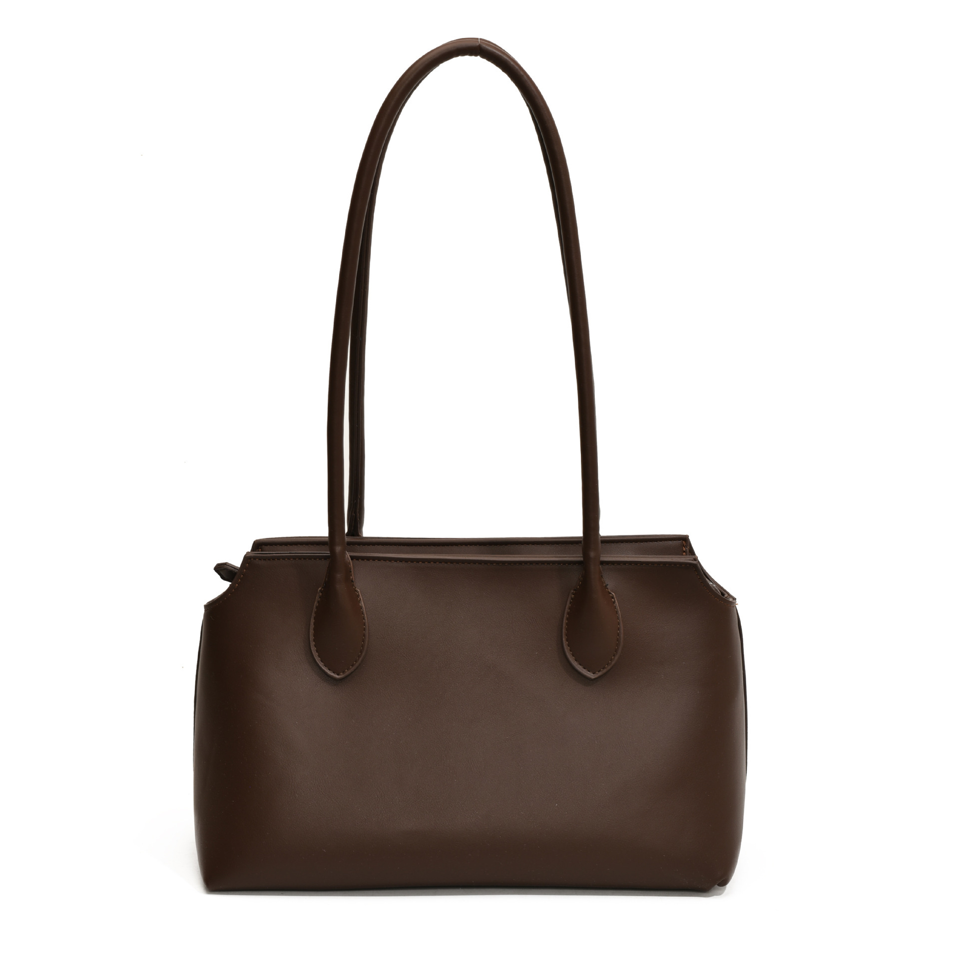 Bolso de mujer de gran capacidad tote bag2025 nuevo bolso de mano de color sólido retro sensación alta brazo de hombro