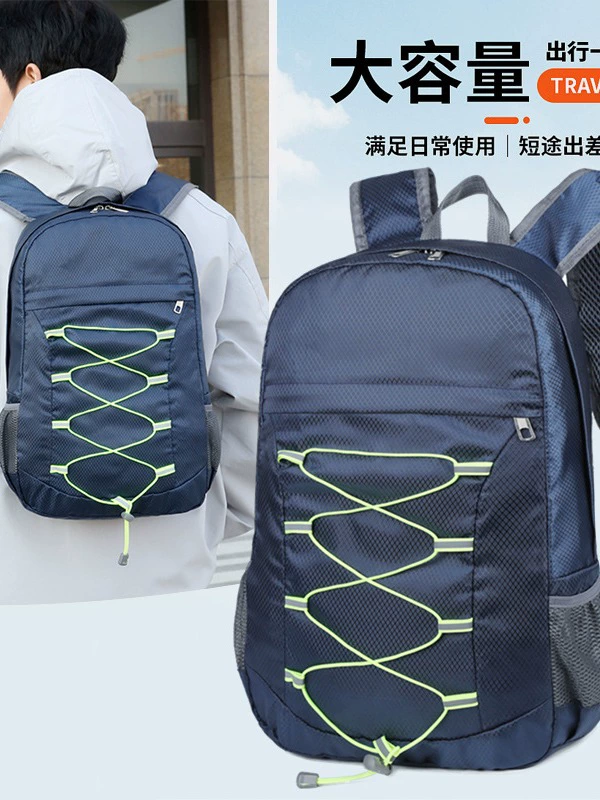 Folding bag, storage system for traveling, backpack for leisure