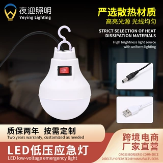 USB/DC插线灯泡照明灯摆摊夜市灯家用超亮智能节能灯厂家批发