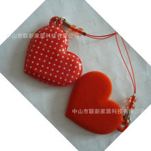 定制PVC手机擦爱心屏幕擦桃心手机屏幕擦电脑屏幕清洁擦定制logo