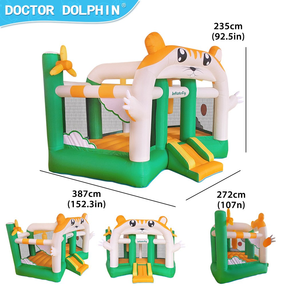 Doctor Dolphin | Castillo para niños pequeño castillo doméstico castillo inflable para niños combinación de toboganes inflables castillo interior