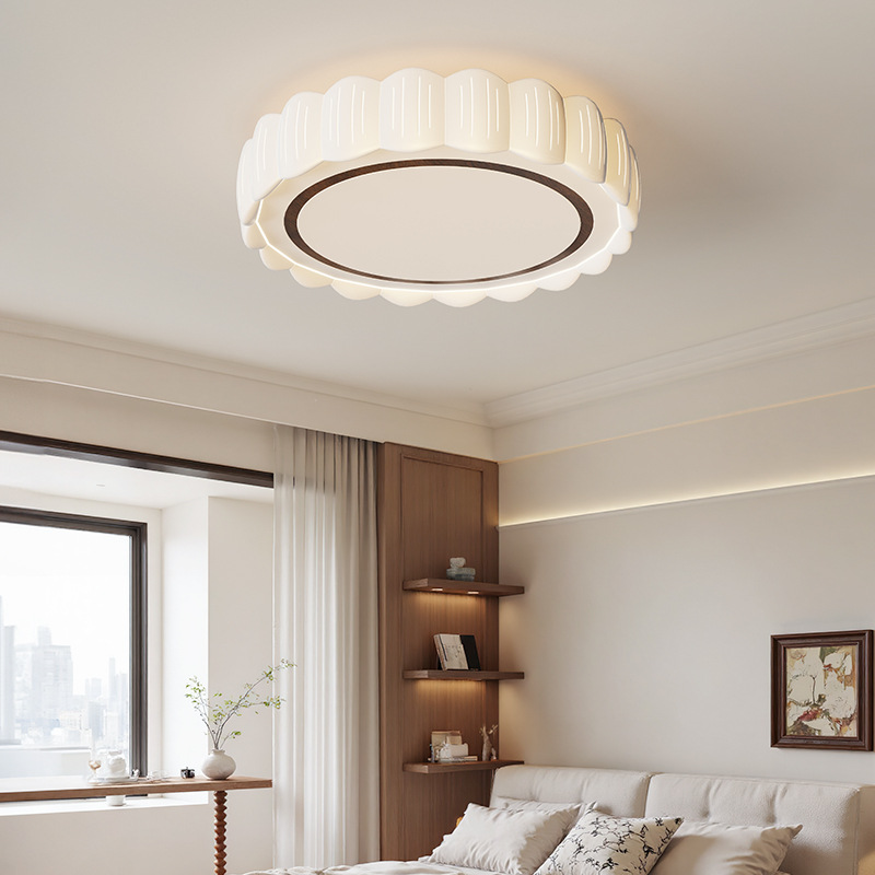 Luz de techo de la sala de estar francesa 2026 nueva cálida y simple protección de los ojos creativa lámpara de pasillo rectangular 461L