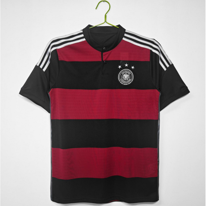 Colección de fútbol retro popular Argentina Alemania Inglaterra Brasil Copa Mundial de fútbol de manga corta