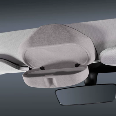 For 23 Tesla Rejuvenation New Model 3 Y Car Glasses Case Eamodou Y Fur Glasses Storage Box (Car Glasses Clip/Bill Clip) - new-model-3-white