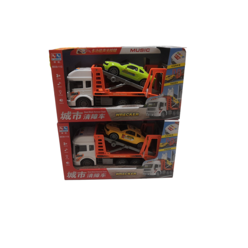 Linda historia contando la inercia del coche de juguete de los niños ingeniería de la música coche de bomberos policía coche mezclador camión vehículo todoterreno al por mayor