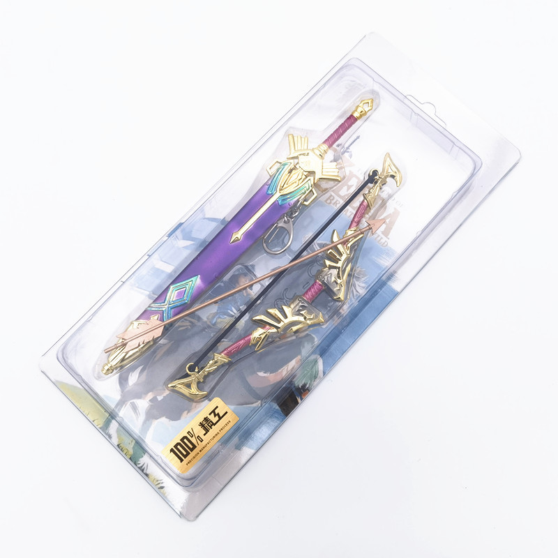 15cm Anime Game Surrounding Zelda Bow and Arrow Set Final Fantasy Sui and Tang Dynasties Hero Biography Metal Model Ornaments