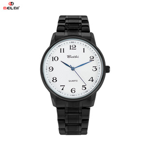 Large digital dial steel strip quartz watch factory wholesal