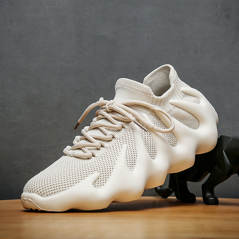 2021夏季新款火山底椰子鞋休闲运动鞋透气飞织八爪鱼男鞋潮流男鞋|ru