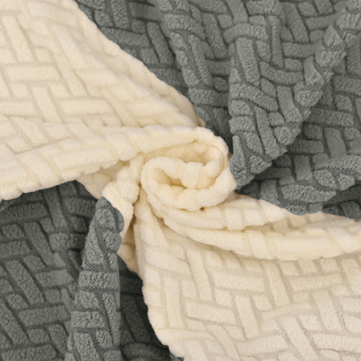 Elástico transfronterizo jacquard T-striped color nuevo cubierta de silla curva a prueba de polvo alto reposabrazos de forma especial cubierta de silla de comedor de hotel